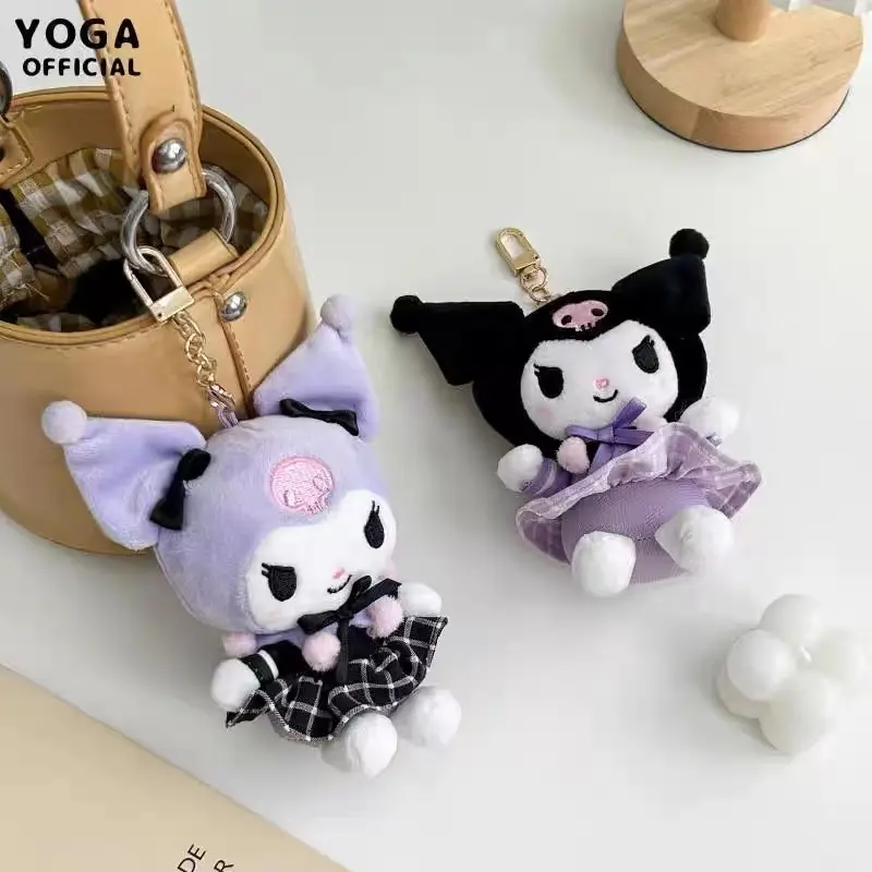 14 Styles Original Sanrio Kawaii Plush Keychain Cartoon Toys  My Melody Kuromi Cinnamoroll Pochacco Doll Kids Kawai Toy Gifts