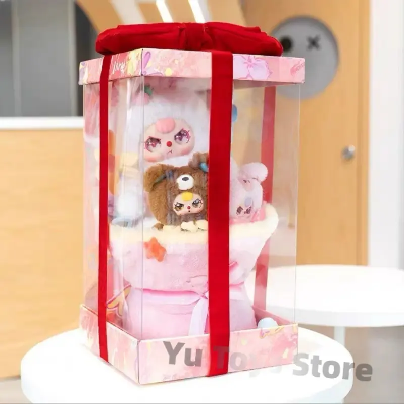 In Stock Baby Three 520 Rabbit Series Plush Doll Bouquet Babythree Cartoon Flowers Toys For Girls Children Holiday Gifts