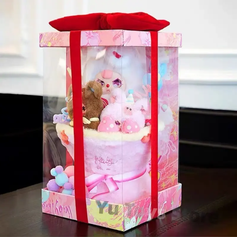 In Stock Baby Three 520 Rabbit Series Plush Doll Bouquet Babythree Cartoon Flowers Toys For Girls Children Holiday Gifts