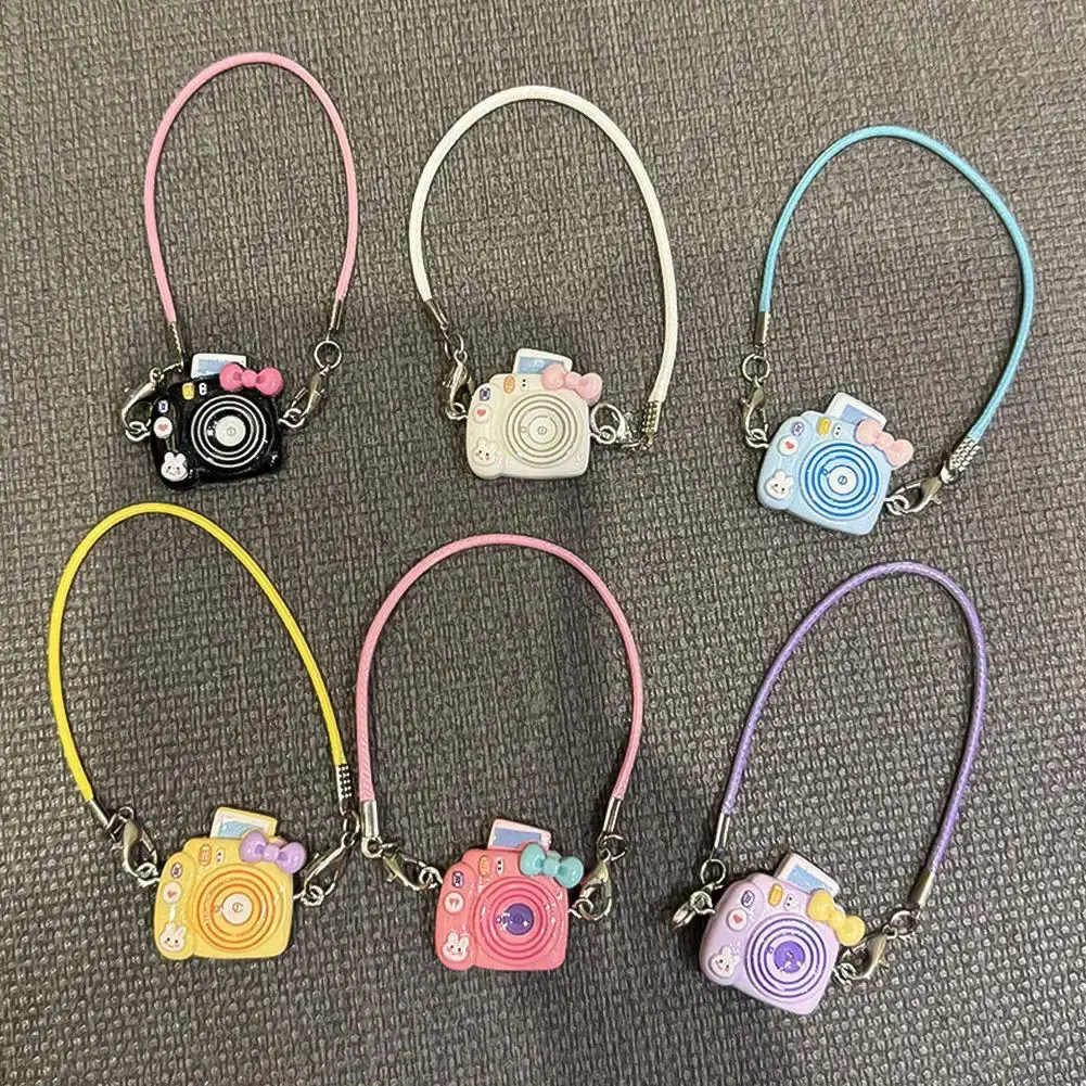 Mini DIY Camera  Doll Accessories Dress Up Plush Toy Suitable for Labubu  Dollhouse Hanging Neck Accessories Dollhouse Pendant