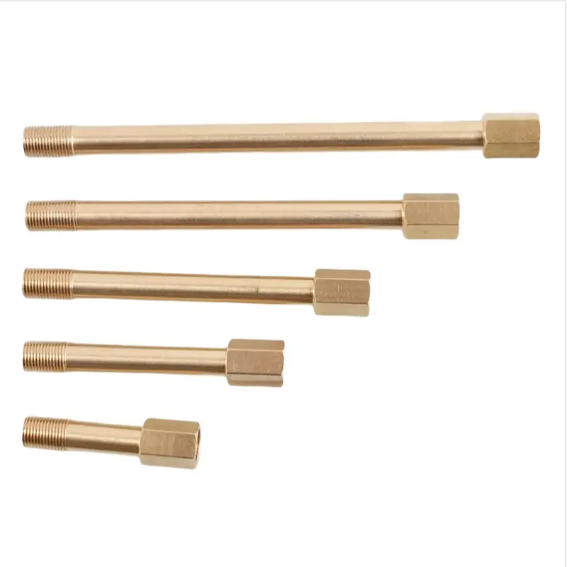 1/8" 1/4" 3/8" Brass Pipe Fitting Extend Length Female Mold Pipe  Molding Adapter Coupler Connector 50-100mm