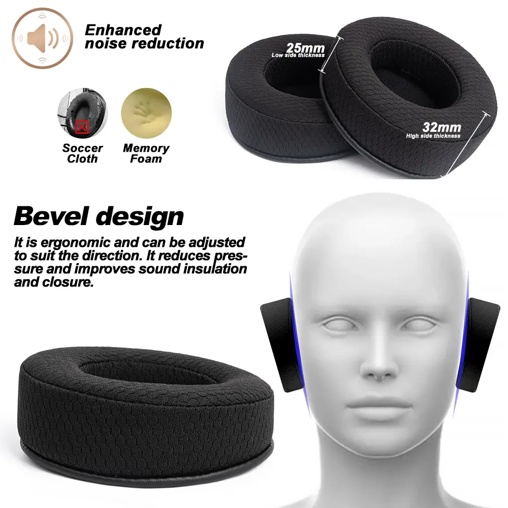 Earphone pads AKG K845BT K845 K545 K540 K167 K182 K245 K267 K275 replacement  Earpads cloth Memory Covers Sponge Soft Protein
