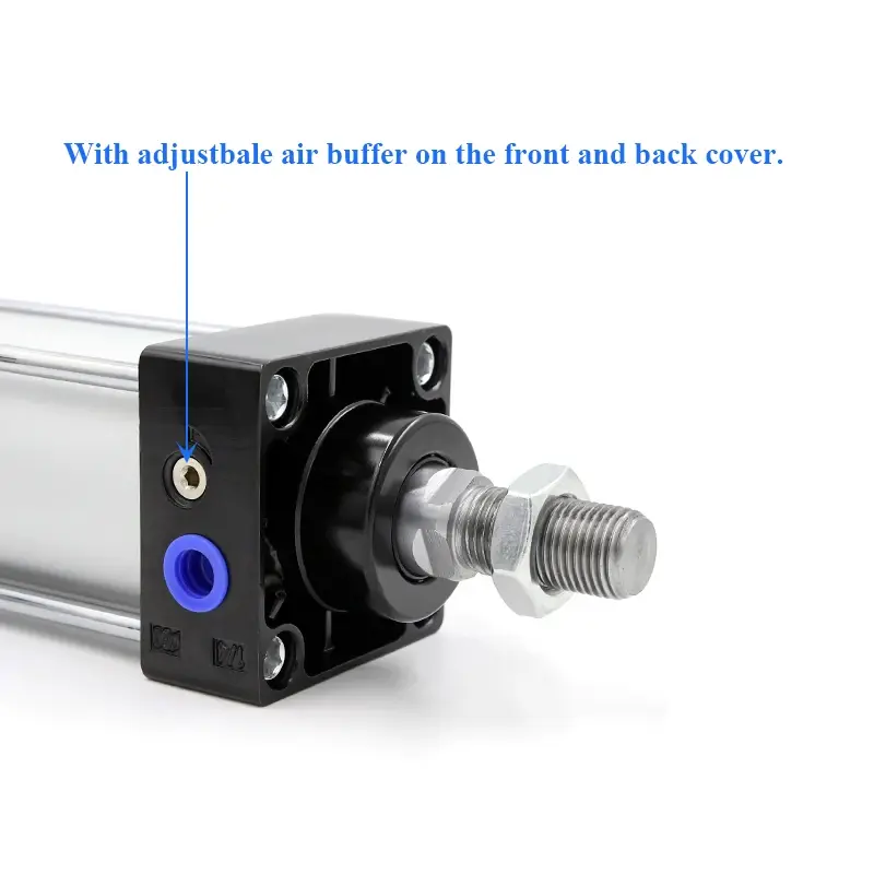 SC Bore 32/40/50/63/80/100/125mm Stroke25-1000mm Double Acting Aluminum Alloy Standard Air Pneumatic Cylinder Piston Actuator