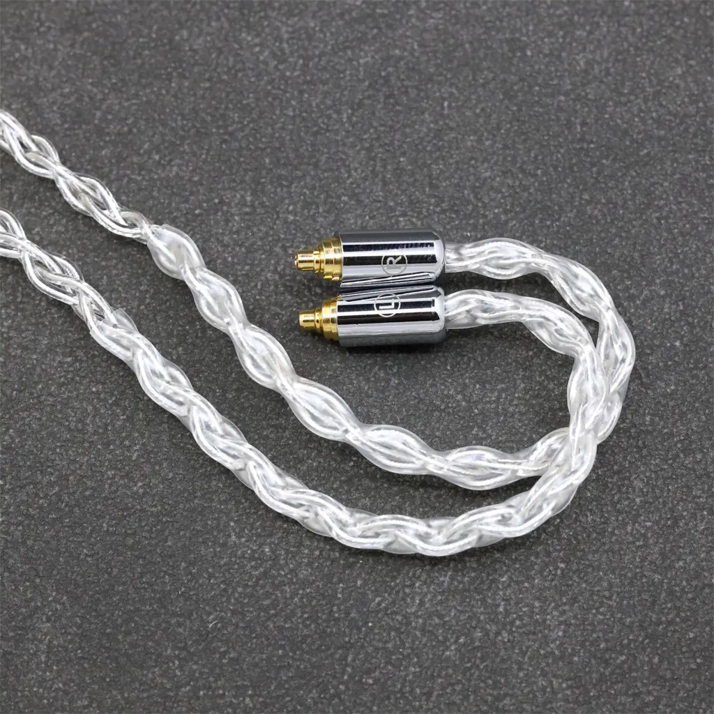 8 Core 99% 7n Pure Silver Palladium Earphone Cable For Sennheiser IE200 IE300 IE900 IE600 Shure AONIC 3 4 5 LN008397