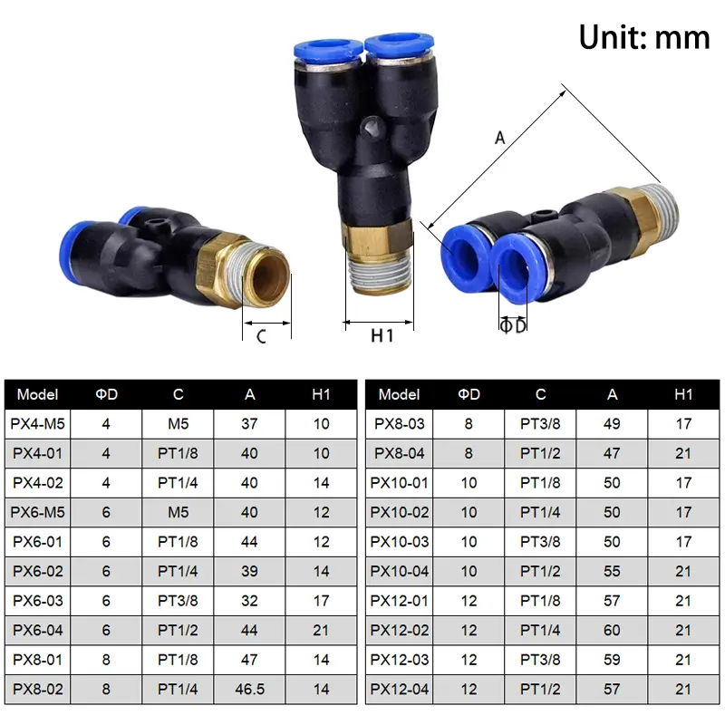 10Pcs PC/PCF/PB/PL/PX/SL/PD Series Quick Release Fitting Compressor Accessories Air Pneumatic Fittings