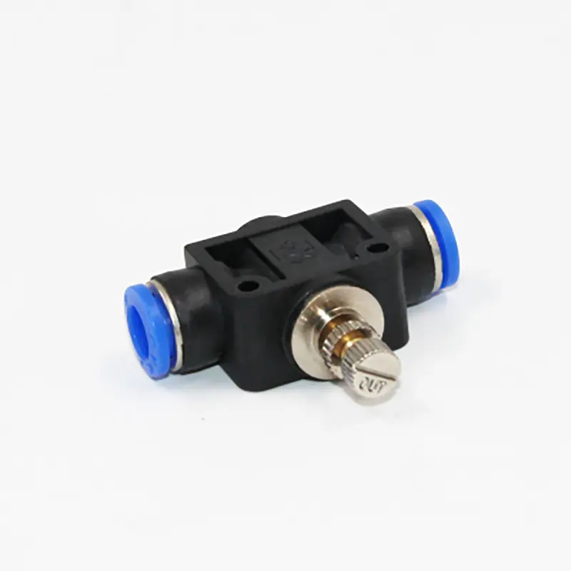 1Pcs LSA4/LSA6/LSA8/LSA10/LSA12 Quick Connector Pressure Regulator Pipe Throttle Valve Compressor Accessories Pneumatic Fittings