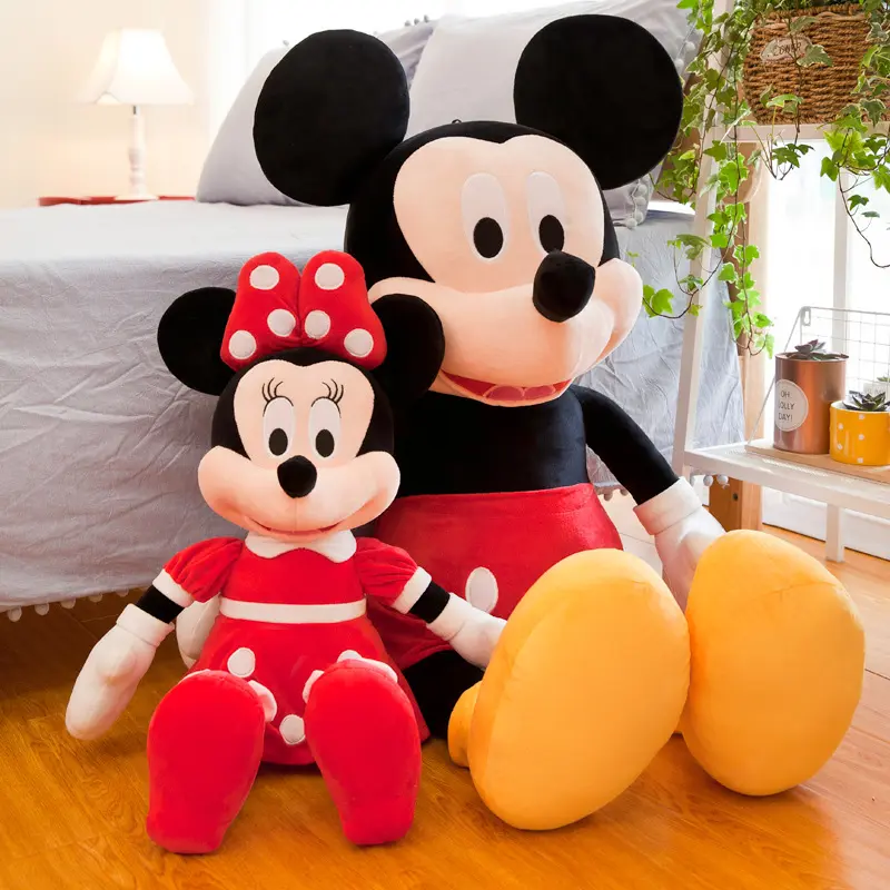 30-70cm Aoger Disney Couples Mickey Mouse Minnie Kawaii Plush Toys Children Gifts Plush Toys Doll Birthday Girlfriend Girl Gift