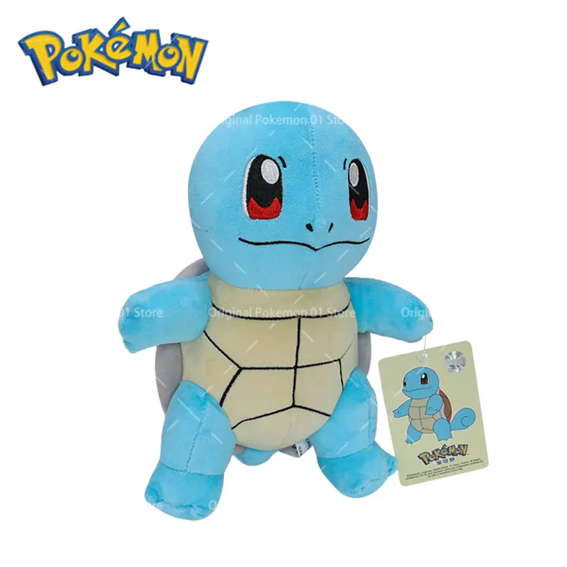 22cm Original Pokemon Plush Kawaii Squirtle Stuffed Animal Toy Anime Doll Throw Pillow Birthday Gift For Kids