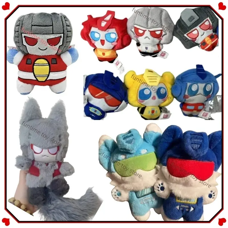 New Mini 8cm Transformation Pendant Plush Doll Toy Cute 20cm Grey Megatron Stuffed Pillow Doll Collection Modle Toy For Kid Gift