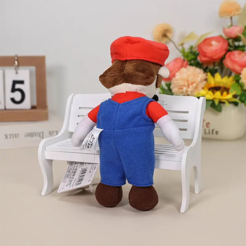 Super Mario Bros Plush Classical Mario Luigi Cute Cartoon Stuffed Toy Soft Doll Xmas Gift