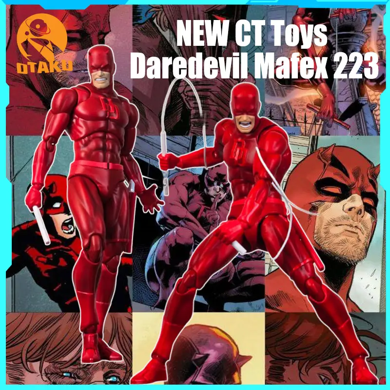 New Ct Toys Daredevil Mafex 223 Figure Shf Daredevil Comic Action Figure Pvc Figurine Statue Model Colletion Toy Hellowee Gifts