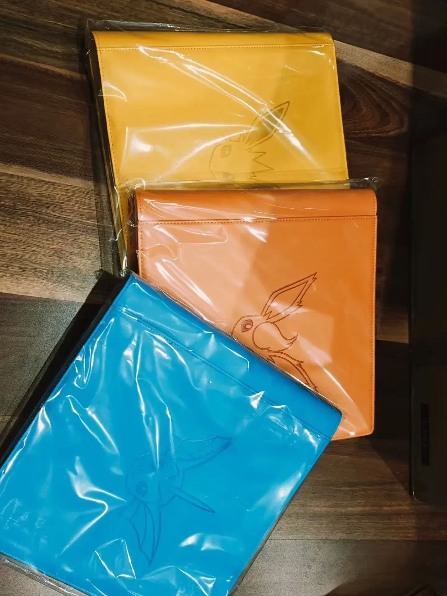 Original Ptcg Card Album Chinese Eeveelution Advanced Gift Box Reib Fire Water Eevee Collectible Cards TCG Trading Card Gifts