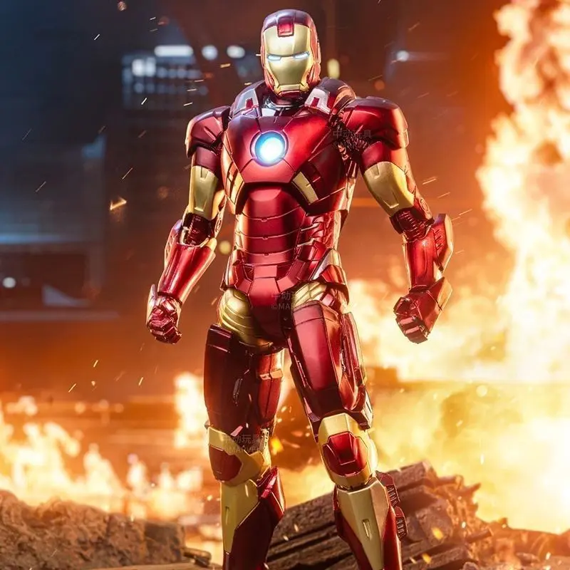 New Zd Toys Iron Man Series Joint Movable Mk9 Mk12 Mk15 Mk25 Mk26 Mk36 Mk37 Mk40 Movie Action Figure Collect Toy Halloween Gifts