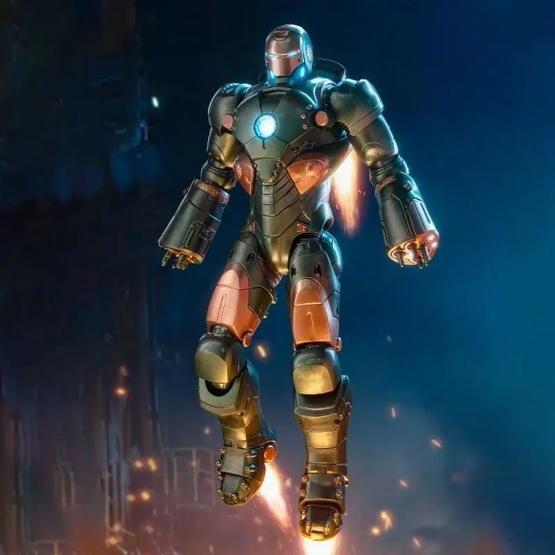 New Zd Toys Iron Man Series Joint Movable Mk9 Mk12 Mk15 Mk25 Mk26 Mk36 Mk37 Mk40 Movie Action Figure Collect Toy Halloween Gifts