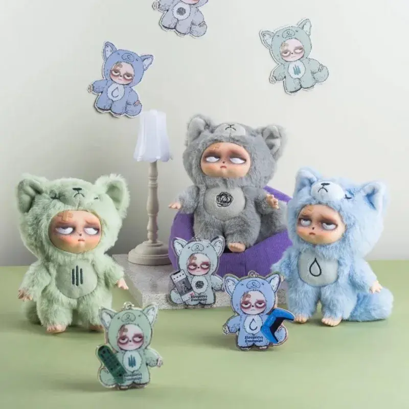 Sleepless Grumpipi Series Blind Box Toys Vinyl Cute Anime Action Figure Dolls Kawaii Mystery Box Surprise Bag Pendant Decor Gift