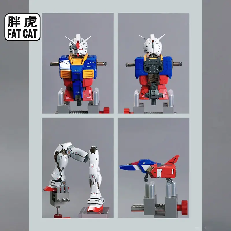 In Stock Hot FatCat 1/100 RGU 2.0 Rx-78-2 High-Precision Framework Assembly Action Figure Anime Models Collection Custom Toys