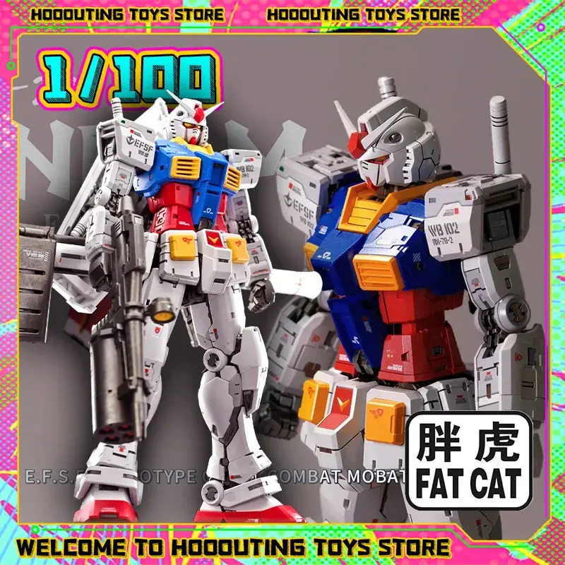 Daban Fat Cat 1/60 Pgu 1/100 RGU 2.0 Rx-78-2 High-Precision Framework Assembly Action Figure Anime Models Collection Custom Toys