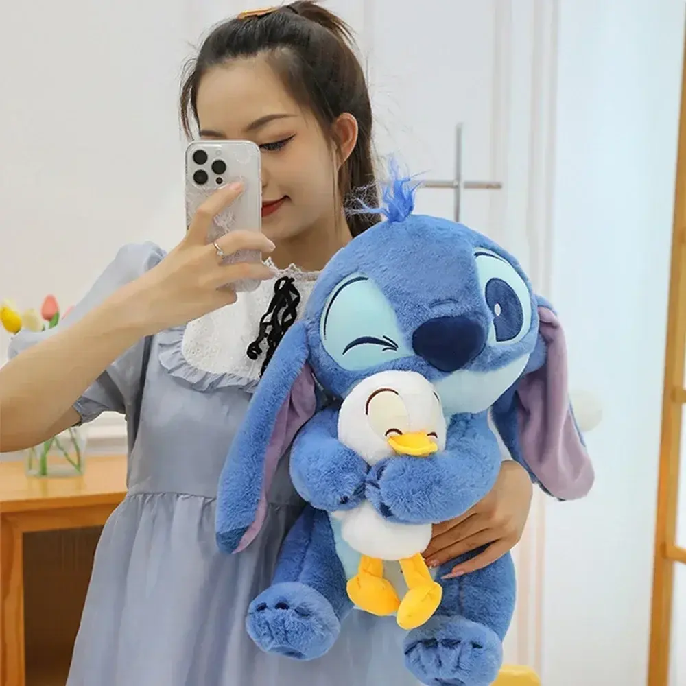 ^NEW 25CM Kawaii Stitched Anime Dolls Cute Cartoon Sofa Pillow Appease Toy Fashion Bedroom Decoration Christmas Gift For Friends