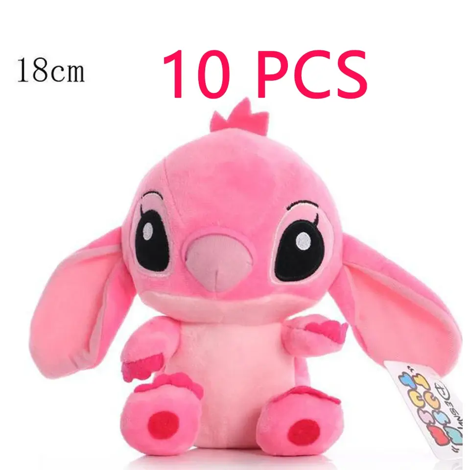 1-10 PCS 20cm Stitch Stuffed Plush Models Cartoon Stuffed Plush Dolls Anime Plush Baby Toys Kawaii ==Kids Birthday Gift Chrismas