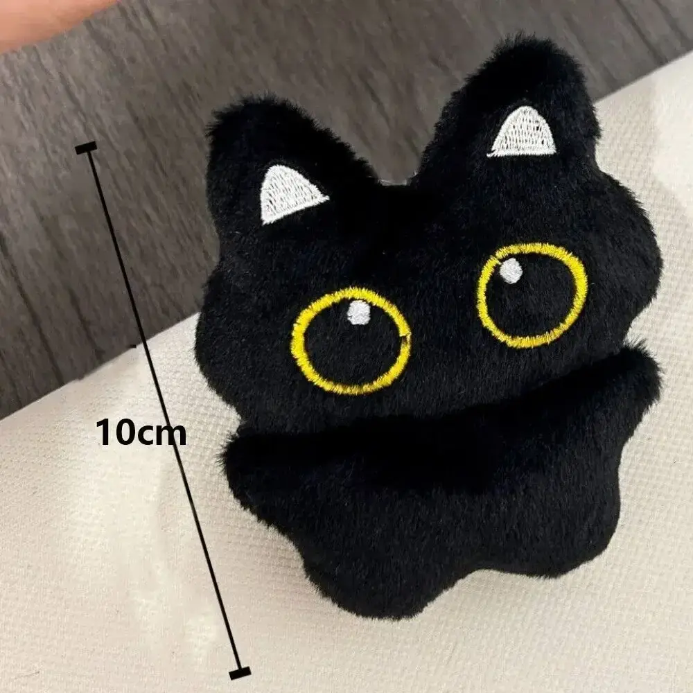 Cute Plush Cat Doll Keyring Black Cartoon Dolls Pendant Gift Desktop Decorations Bag Charms