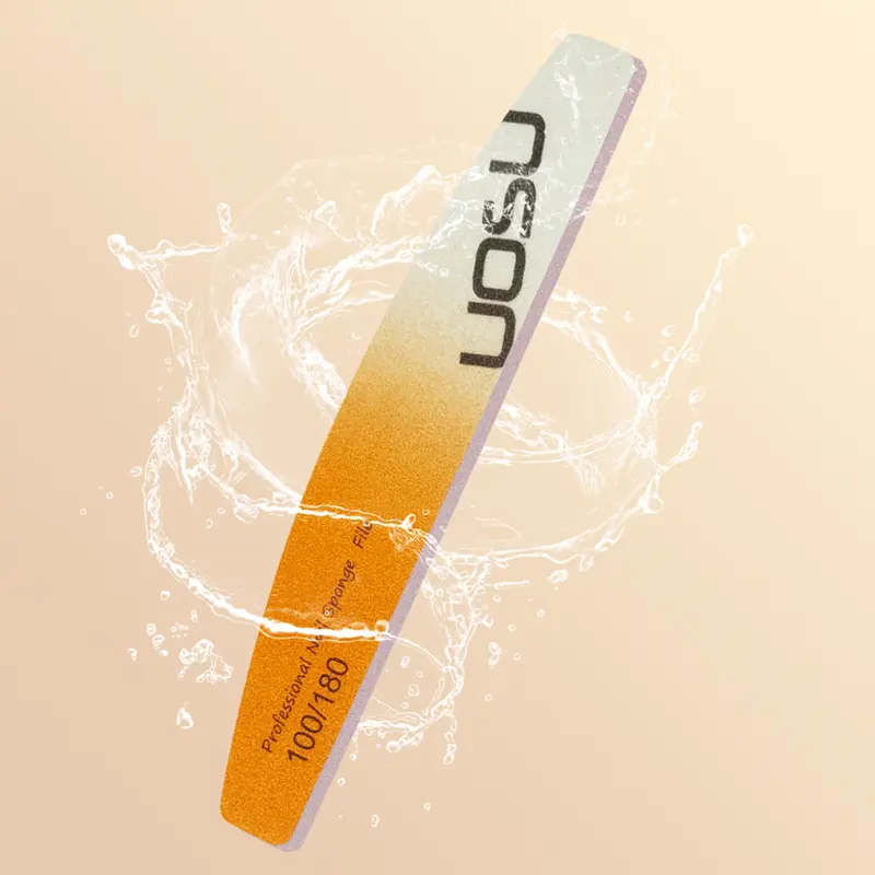 15PCS Gradient Nail Sponge Files | 100/180 Dual Grit | Professional | Ideal for Nail Shaping Buffing & Salon-Grade Services
