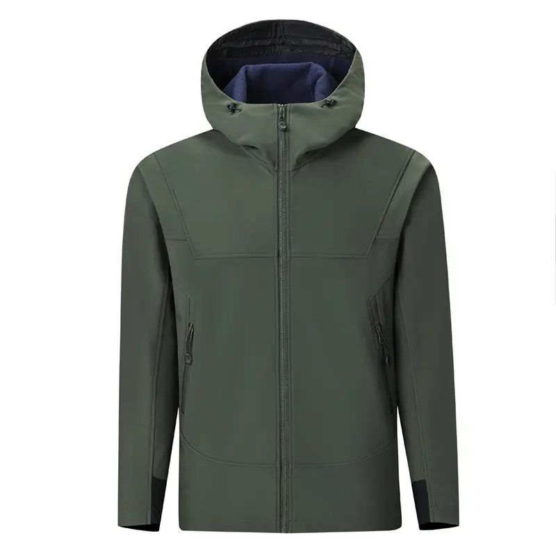 2024 New Men's Casual Punching Jacket Spring And Autumn Tactical Mountaineering Clothing Windproof Waterproof Soft Shell Jacket