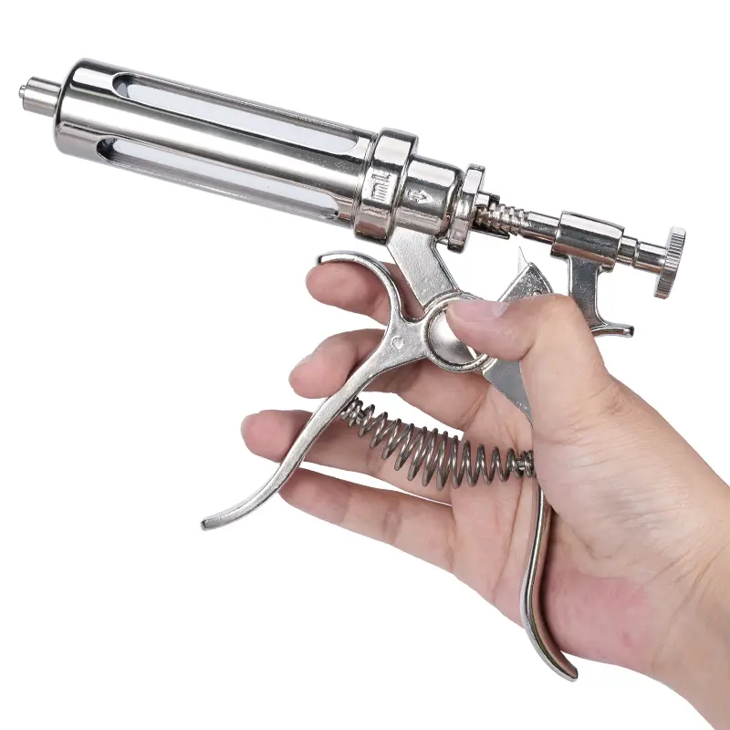 10/20/30/50Ml Automatic Continuous Syringe With Needles Adjustable Vaccine Injection for Livestock Pig Cattle Sheep Chicken