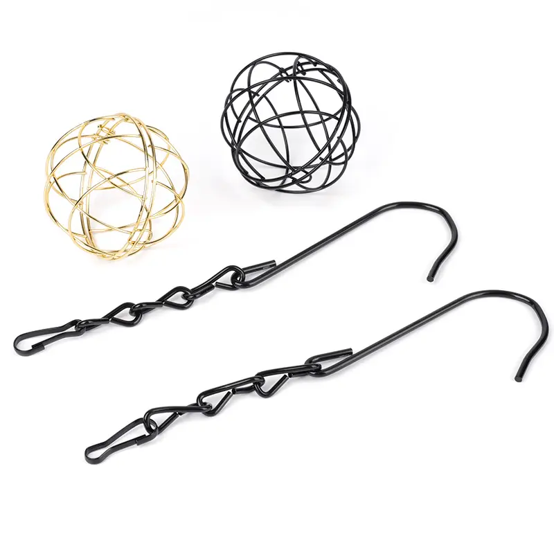 Outdoor Bird Hanging Feeder Suet Ball Feeder Bird Suet Balls Holder For Bird Feeding Metal Bird Feeder Fat Ball Energy 1Pcs