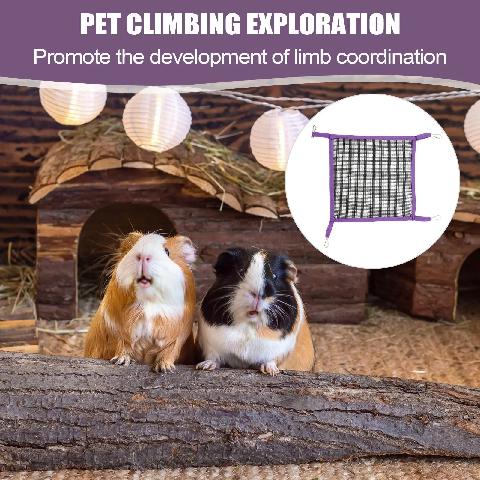 Small Animal Hammock Hamster Bed Breathable Chew-Proof Nest Climbing Exercising For Enrichment Hiding Exploring Activities