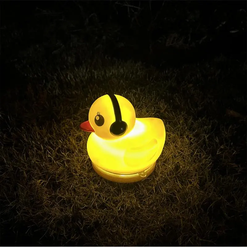 Garden Solar Lights Duck Shape Lawn Lights Outdoor Decorative LED Lamp For Yard Pathway Backyard Decoration Lighting Device