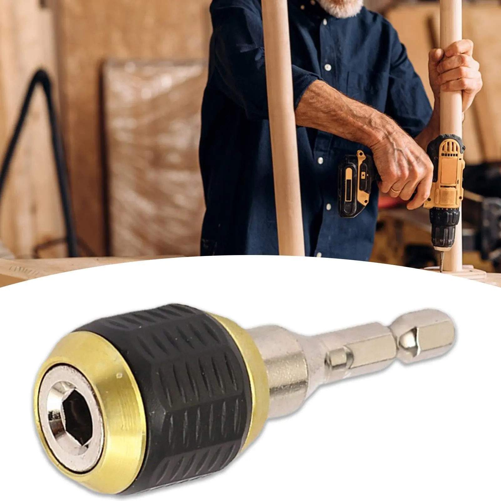 Drill Bit Extension Holder Hexagonal Handle Extension Pole Quick Release Adapter Electric Tool Accessories For Home Improvement
