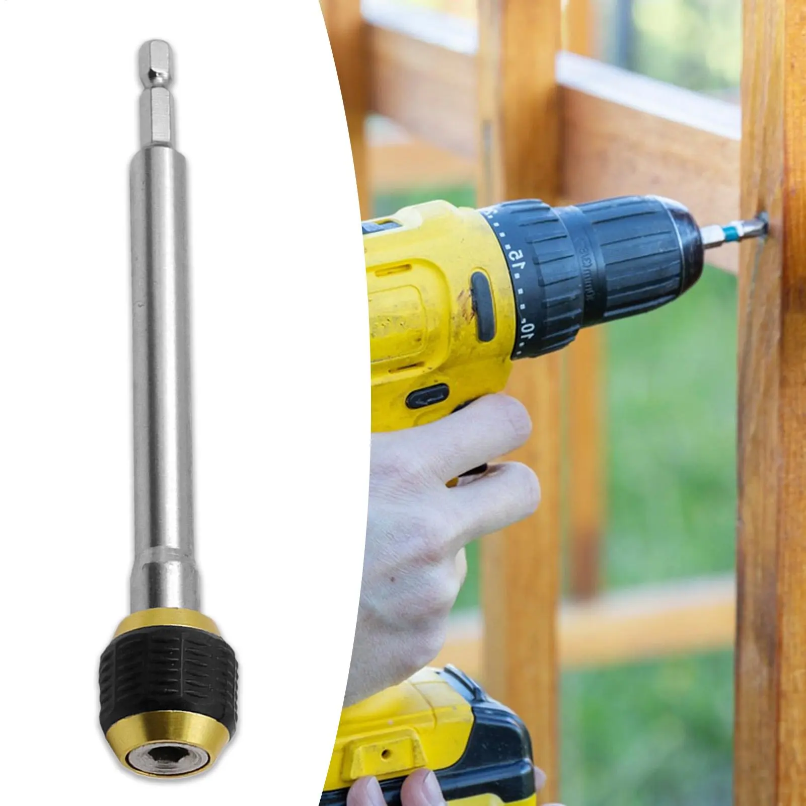 Drill Bit Extension Holder Hexagonal Handle Extension Pole Quick Release Adapter Electric Tool Accessories For Home Improvement