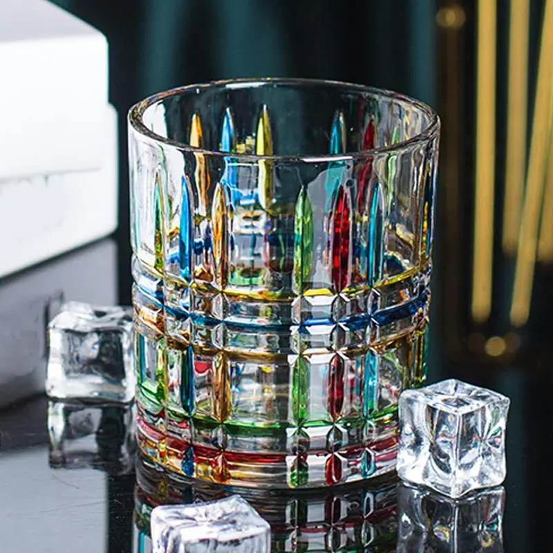 Iced Coffee Glass Hand Painted Drinking Glasses Tumbler Reusable Mug Aesthetic Bar Beer Glass Mug Juice Cup Milk Water Cup