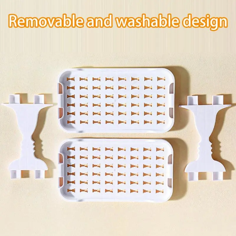 Organizer For Vanity Kitchen Counter Holder Double-Layer Seasoning Bottle Holder Desktop Toiletry Organizer For Bathroom Bedroom