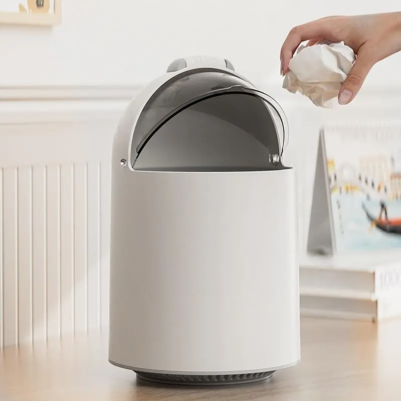 Sliding Lid Trash Container Recycling Trash Can Large Capacity Kitchen Waste Garbage Container Sturdy Recycling Bin Waste