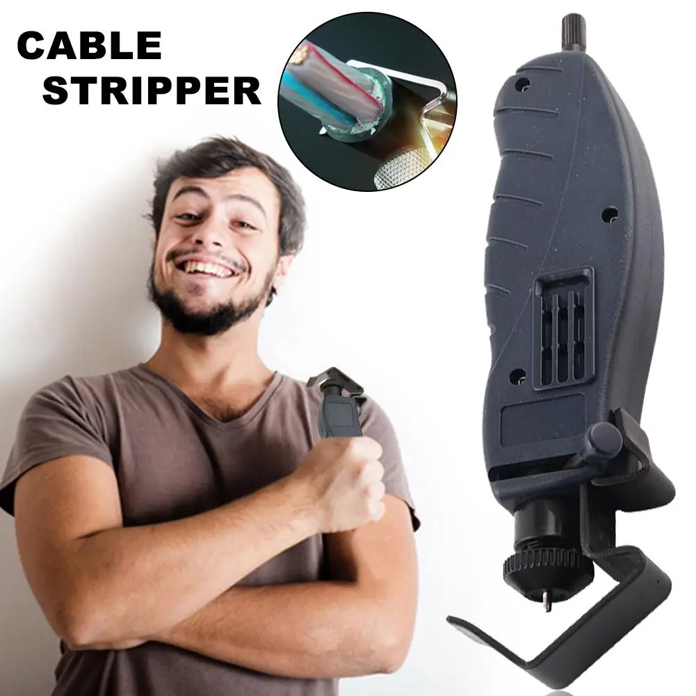 Metallic Cable Rotary Barker Stripping Tool Stripper Stripping Pliers Heavy Industry Cable Cutter Tool