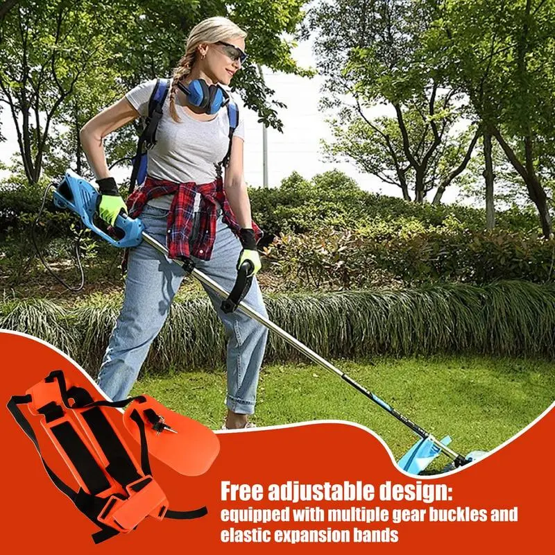 Trimmer Harness String Trimmer Strap Ergonomic Brush Cutter Shoulder Protector Belt Support For Gardening Trimming
