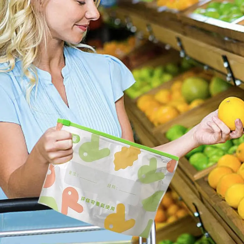Zip Sealer Bags For Food Extra Strength Sealer Meal Prep Freezer Bag Zip Containers Sandwich Zip Bag Leakproof For Fruits