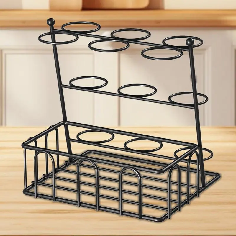 Egg Holder Countertop Metal Fresh Eggs Rack Metal Container Storage Holder Basket Organizer For Kitchen Countertop Rustic Decor