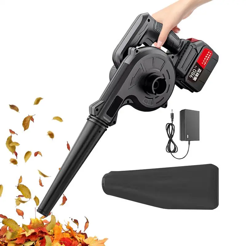 Handheld Electric Garden Blower Cordless Blower 2 Speed Modes Lightweight Air Blower Garden Leaf Blower Brushed Dust Sweepers