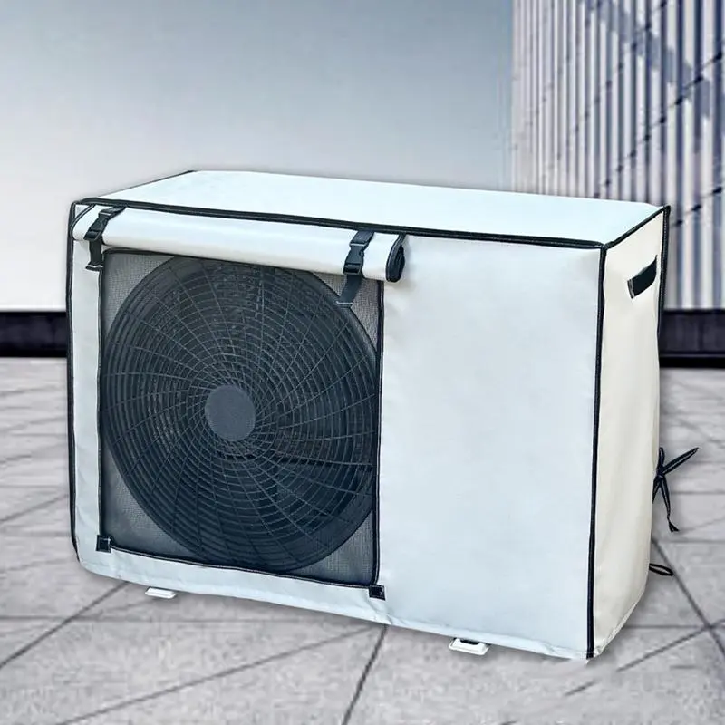 AC Cover For Outside Unit AC Unit Cover Breathable Waterproof Air Conditioner Cover Oxford Leaves Guard Air Conditioning Cover