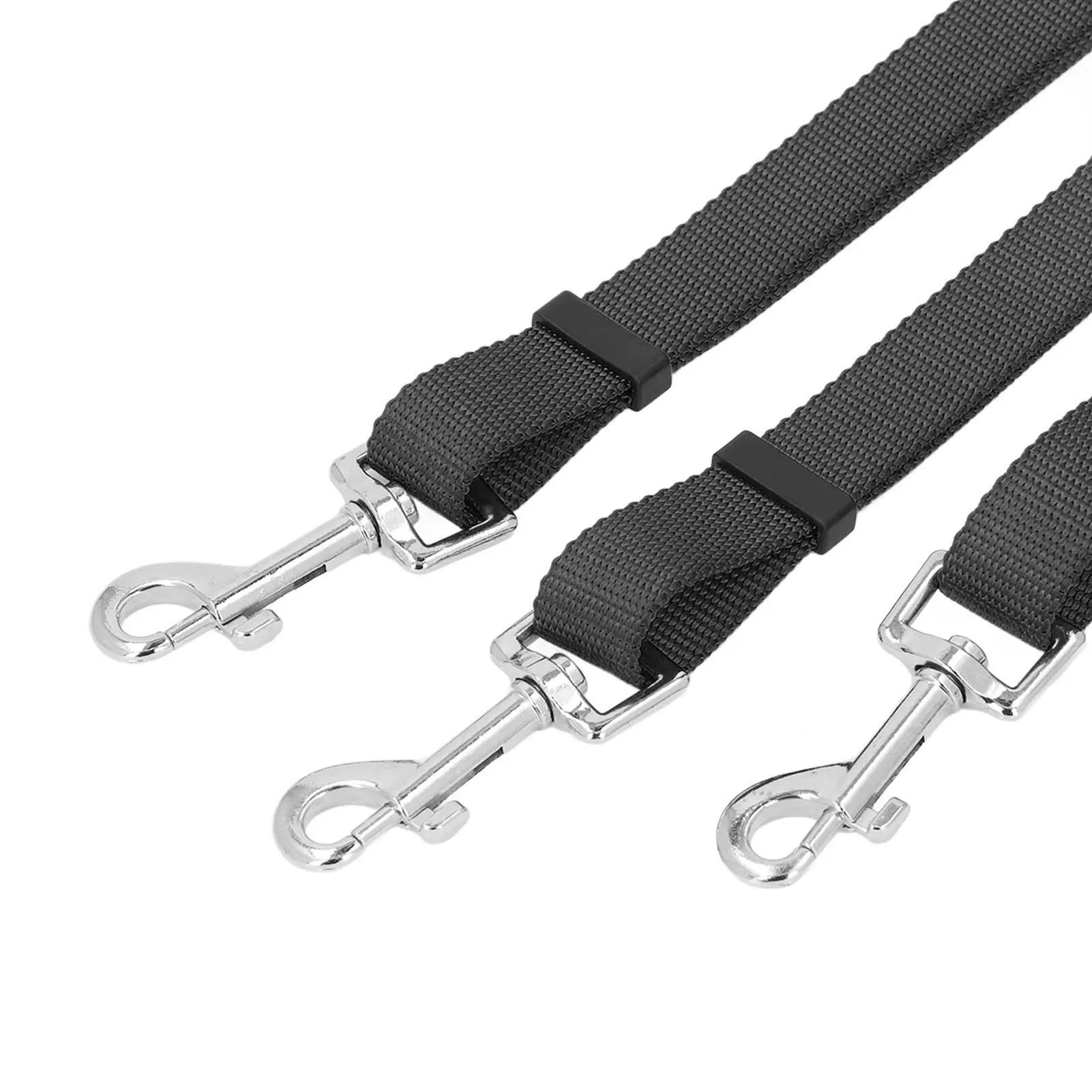 3 Way Dog Leash Multipurpose Detachable Adjustable Nylon Thickened Dog Nylon Leash Flexible with Padded Handle for Walking