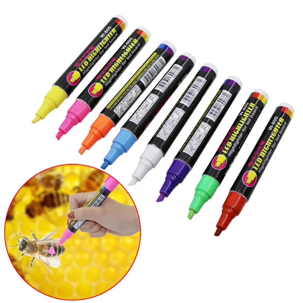 1 Pcs Queen Bee Marking Marker Pen Set 8 Color Beekeeping And Bees Tools Queen Bee Mark Plastic Marks Pen Bee Tools