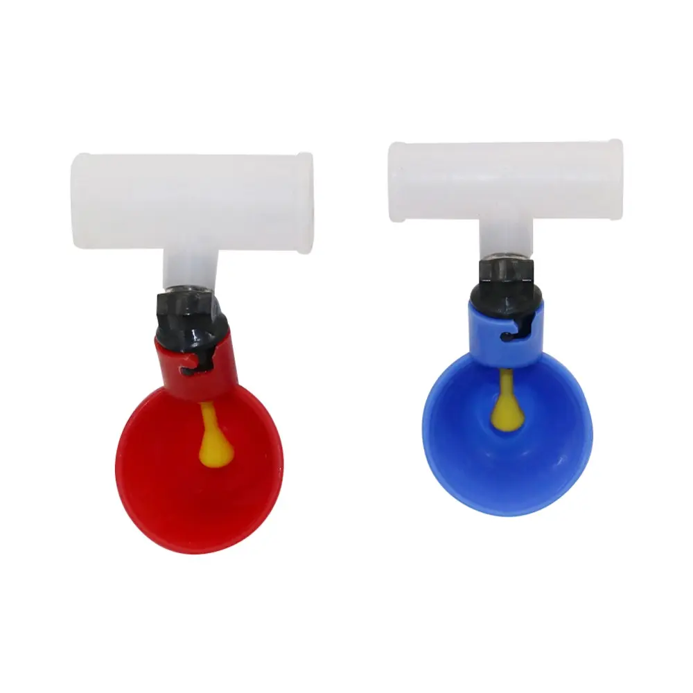 3 Pcs Poultry Drinking Cup 20mm Or 25mm Connector Plastic Automatic Chicken Hen Feeder Poultry Supplies