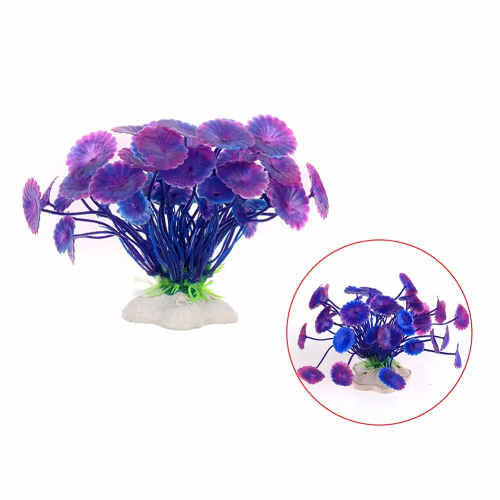 Aquarium Decoration 3 Color Flower Grass Fish Tank Aquarium Aquatic Simulation Water Plant Aquarium Accessories