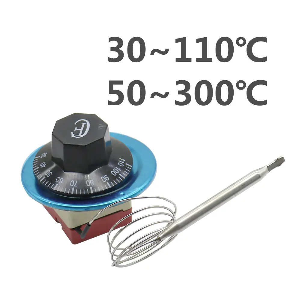 30-110/50-300/ Centigrade Ceramic Base Mechanical Adjustable Thermostat Water Heater Temperature Switch For Electric Oven 1Pc