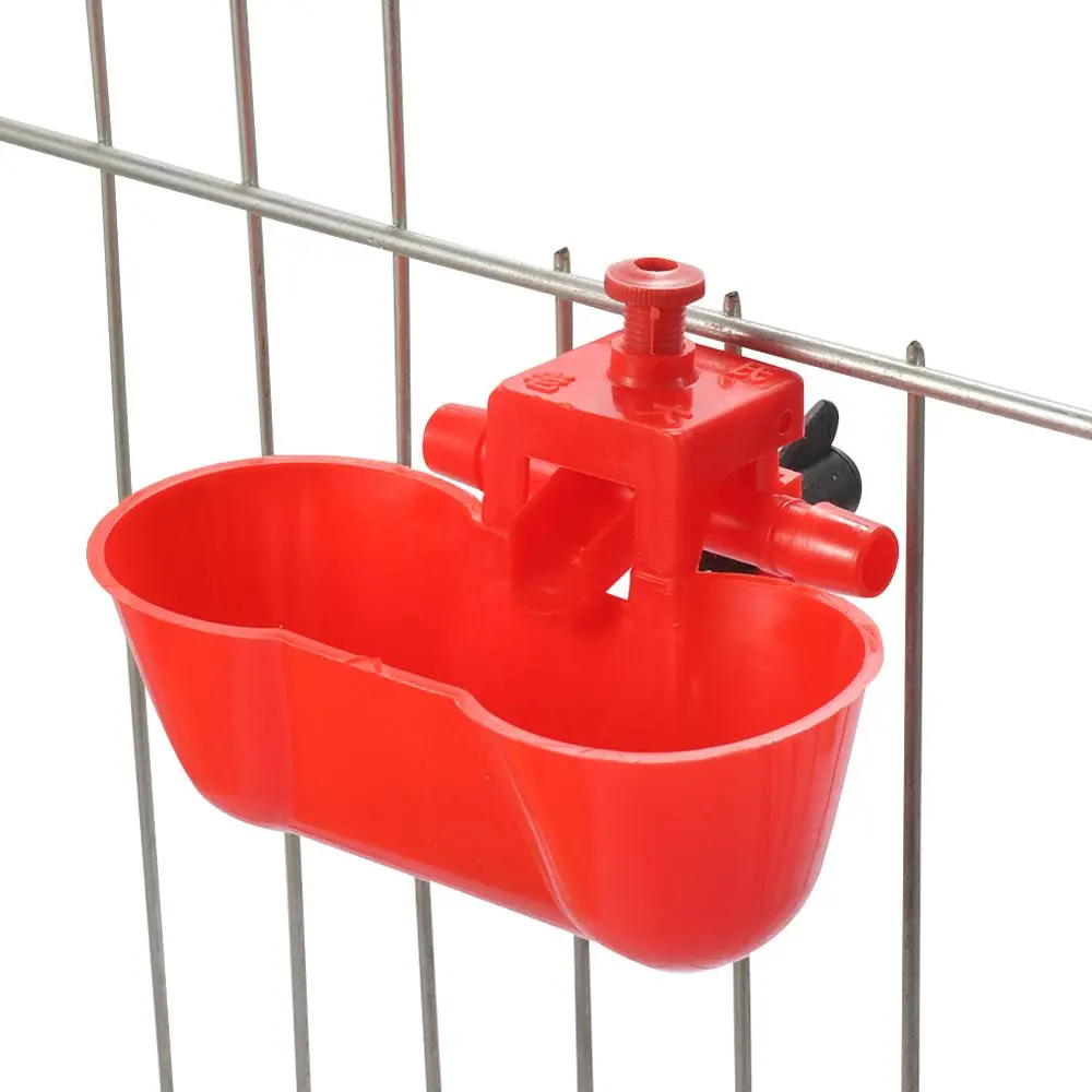 5/10/20Pcs Bird Drinker Bowl Water Feeding for Pigeon Quail Automatic Chicken Drinking Double Cups with Screws Bird Feeder