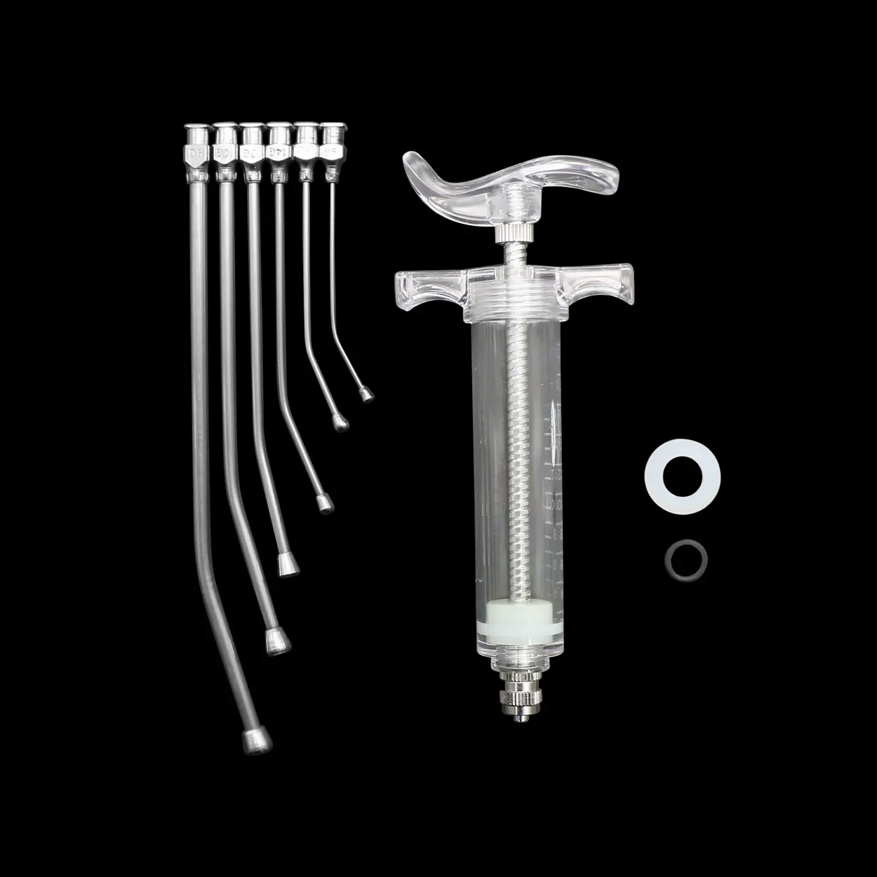 10/20/30/50ML Parrot Feeding Syringe Parrots Bird Feeding Syringe With 6 Pcs Curved Gavage Tubes Bird Feeding Tool