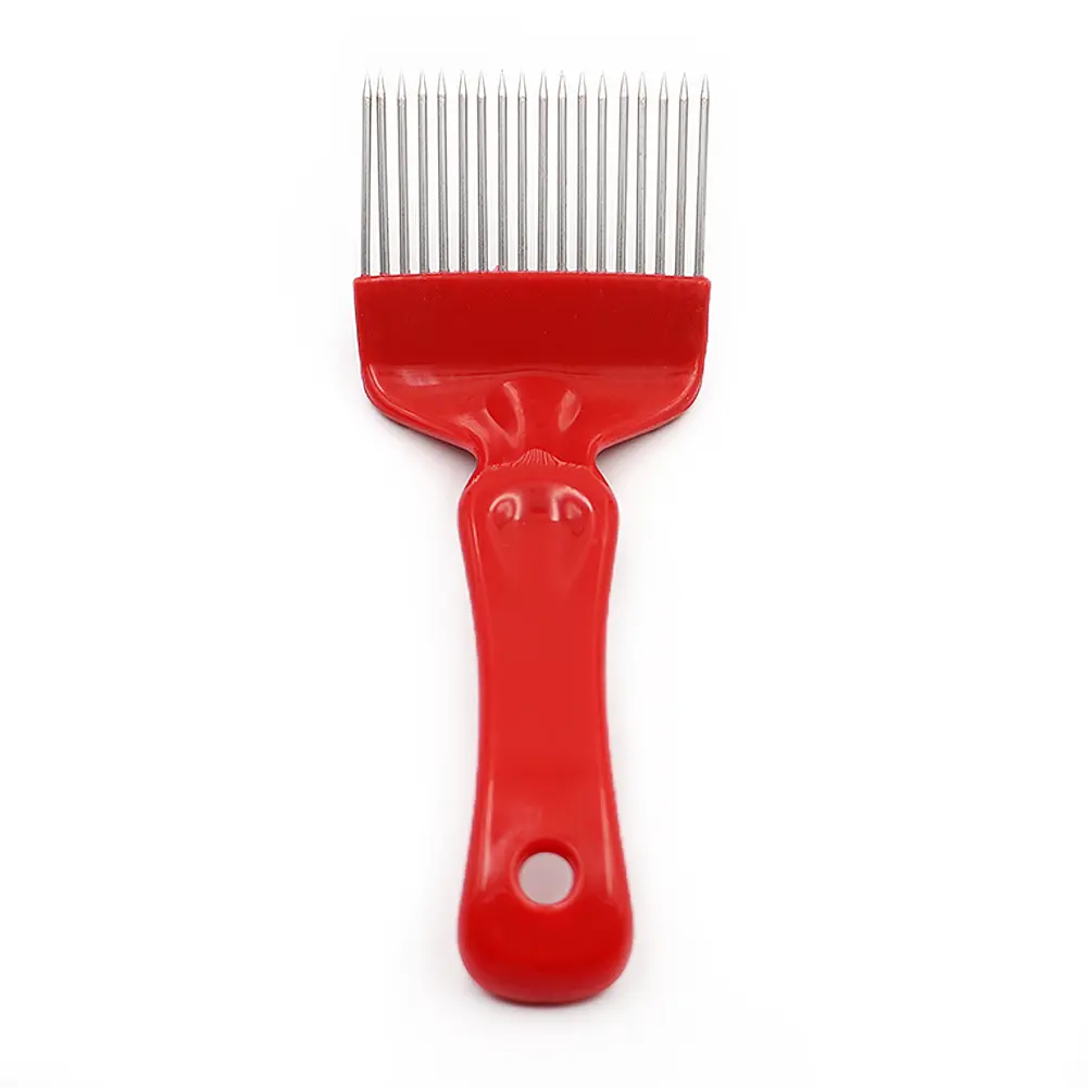 Bee needle Cut Honey Fork Knife Beekeeping Tool With Red And Yellow 21-Needle Honey Comb Shovel Scraper