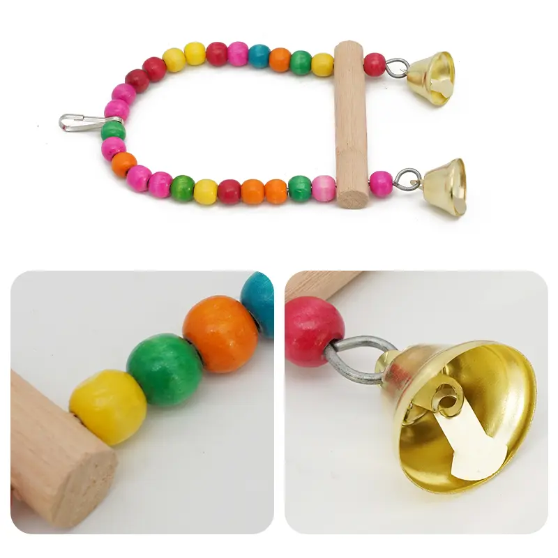 Colorful Bird Toy Parrot Swing Cage Stand Frame Cockatiel Budgie Hanging Hammock Bird Swing Parrot Stand Bird Cage Accessories